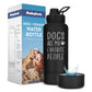 Rubyloo Water Bottle with Detachable Dog Bowl
