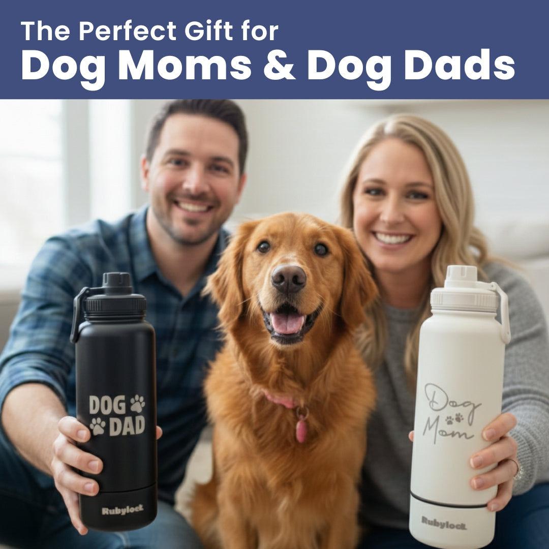 Rubyloo Water Bottle with Detachable Dog Bowl